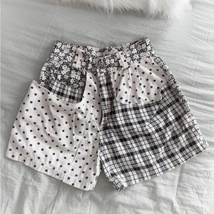 Switch Patterned High waisted Shorts